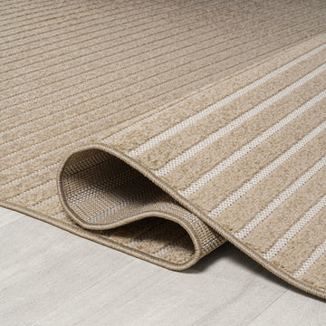 Aarhus Minimalist Scandi Striped Area Rug